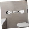TEHAUX Wall Mounted Bathroom Safety Grab Bar Large Silver Suction