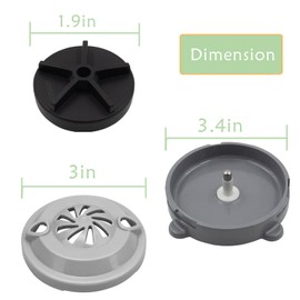 Luojiedejinbiao Magnetic Head Jet Pedicure SPA Chair Replacement Part for LURACO 4 Pin Pedicure Chair Bathtub Magnetic Jets Head - 2 Pack