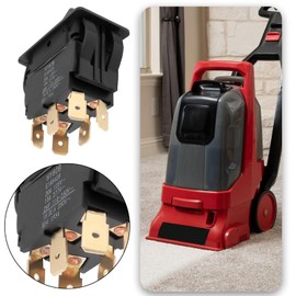 SING F LTD 1PC 3-Way On-Off-On Vacuum Cleaner Power Switch Compatible with Rug Doctor Compatible with Mighty Pro Compatible with Mighty Pro X3 Compatible with Wide Track 125V/20A 277V/15A Black