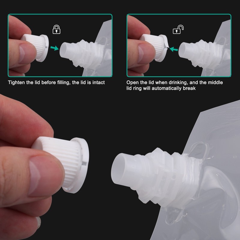 ERKOON Cruise Sneak Alcohol Flasks Kit Concealable and Reusable Undetectable
