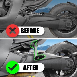Hutexico Passenger Foot Pegs Adjustable Foot Boards Easy Install Rear Footrest for Can-Am Ryker 600/900 / Rally/Sport Models 2019-2024 (MAX Mount 219400800 Required)