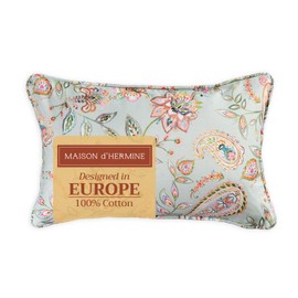 Maison d' Hermine Decorative Pillow Covers 12x20 Inch Rectangle 100% Cotton Throw Pillow Covers with Invisible Zipper Cushion Case for Living Room Couch, Chair, Sofas, Bedroom, Home (Ramage - Multi)