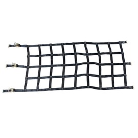 Mytee Products (42"x82") Heavy Duty Cargo Net for Pickup Truck with Ratchets & E-Track Fittings,8" by 8" Holes, Truck Bed Cargo Netting for Enclosed Trailers - E Track Accessories