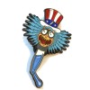 Rick Uncle Sam Acid Dropper Psychedelic Funny Silly HAT PIN
