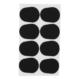 8 Pieces Mouthpiece Cushions, 0.8 mm / 0.3 mm / 0.5 mm Rubber Saxophone Sax Clarinet Mouthpiece Patches Pads Cushions (Black) (0.5 mm / 0.02 Inch)