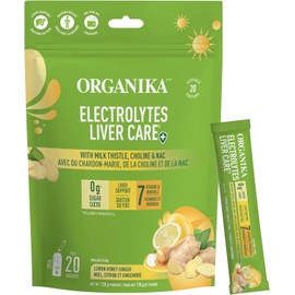 Organika Electrolytes liver care- Liver Support + Protection, immune Support and Sugar-Free 6g x 20ct