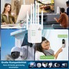 WiFi Repeater, WiFi Extender 6 3dBi Antennas, 2 Ethernet Ports,
