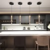 Flashing God Black Pendant Lights Modern LED Kitchen Island Light