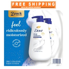 Dove Deep Moisture Body Wash with Pump, 30.6 fl. oz., 2 ct.