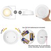 LUXSWAY Wireless Ceiling Light with RF Remote and Motion Detector,