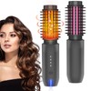Cordless Hair Curling Iron Brush, Travel Hot Straightener Comb Curl