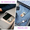 Gerkia 2Pack Travel Floss Picks Case, Refillable Portable Floss Pick