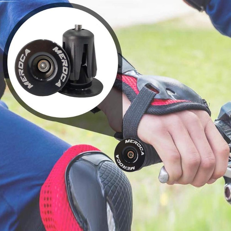 popluxy Bar End Cap Bicycle Bar End Plug Anti-Slip Aluminum