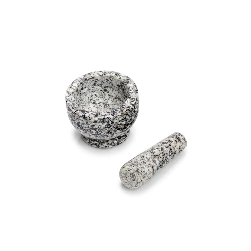 Zeller 24505 Mortar and Pestle Set, Granite, Grey, 9 x