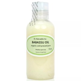 DR. ADORABLE 4 Oz Premium 100% Pure Organic Cold Pressed Babassu Oil Soap Massage Skin Hair