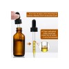 AOZITA 4-Pack 1oz Amber Dropper Bottles for Oils/Tinctures