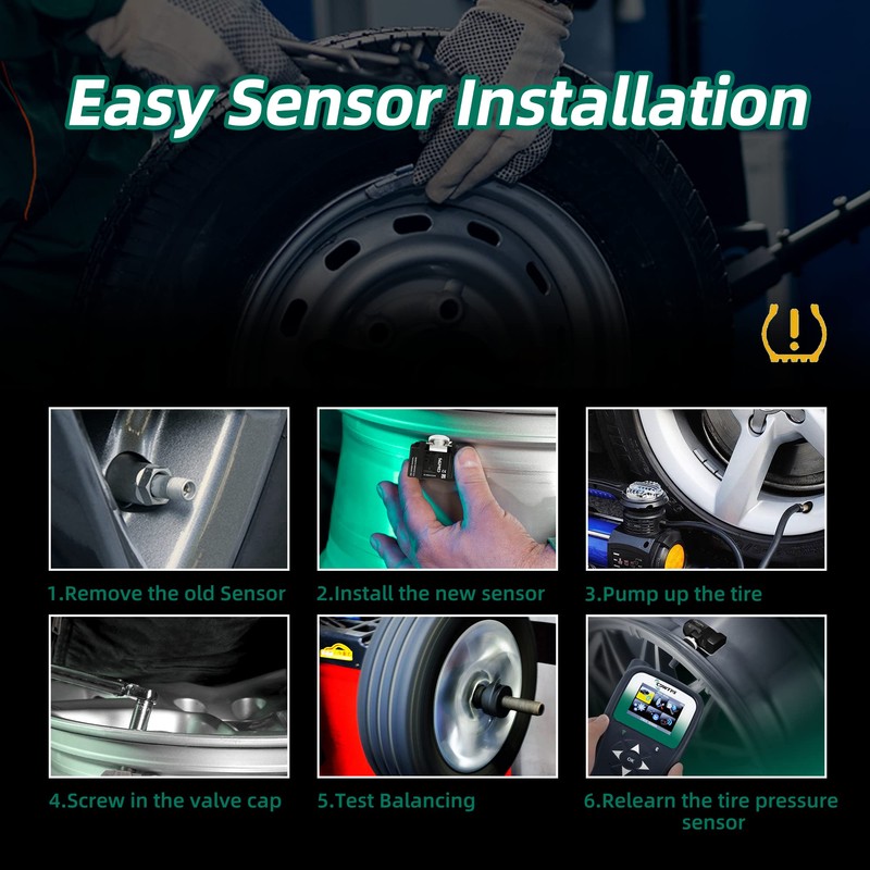 CDWTPS Sensor de presión de neumáticos, 40700-JA01B 40700-CD001 Sensor de