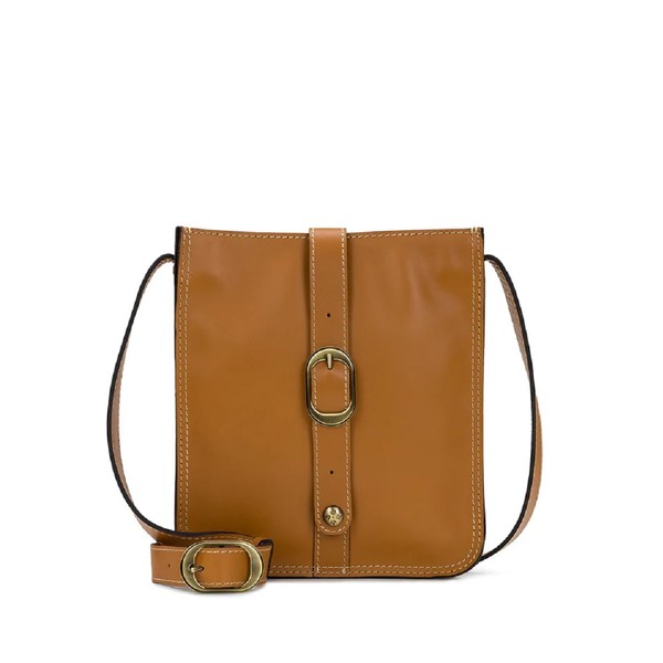 Patricia Nash Venezia Crossbody, Waxed Leather, Hazelnut