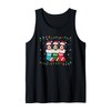 Xmas Tree Lights Funny Havanese Dog in Christmas Socks Tank
