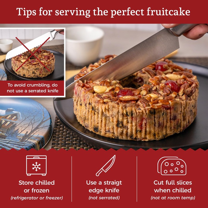 Beatrice Bakery Co. Original Fruitcake in Holiday Tin, Grandma's Old