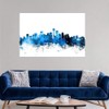 CANVAS ON DEMAND Seattle Washington Skyline Wall Decal, Seattle Artwork