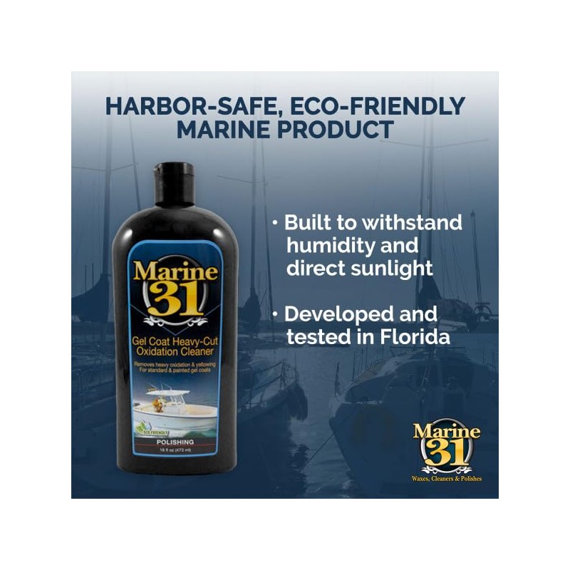 Marine 31 Heavy-Cut Gel Coat Oxidation Cleaner | Removes Oxidation