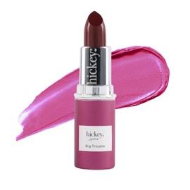 Hickey Lipstick Organic Big Trouble Berry Wine Lipstick Refill Long Lasting Gulten Free Organic Lipstick Highly Pigmented