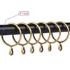 Curtain Rings with Eyelet - 2.3" Metal Ring for Curtain