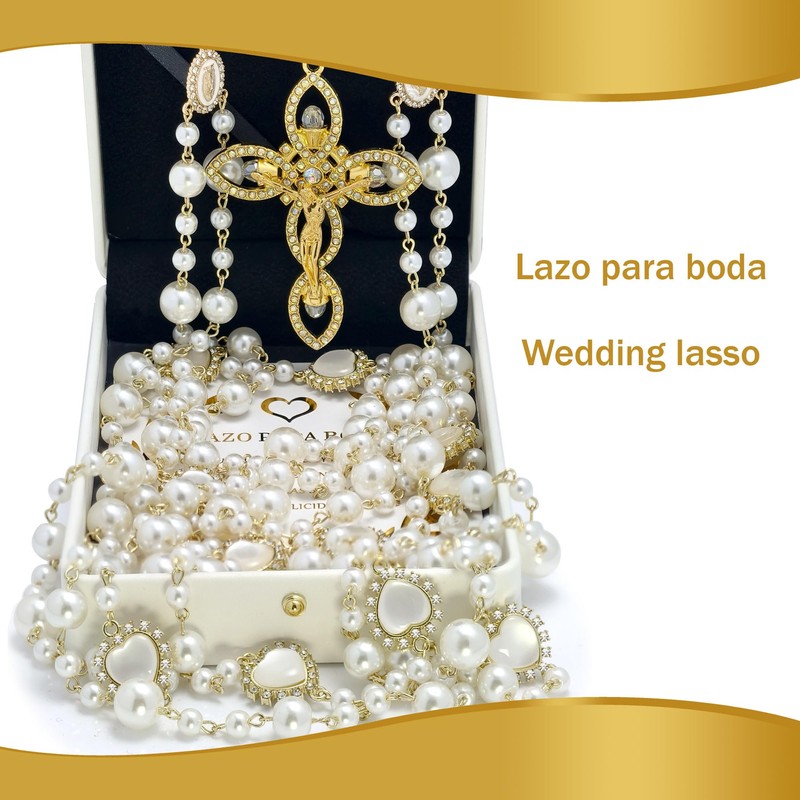 FANYX Wedding Lasso for Ceremony, Lazo Para Boda Catolica, Lazo