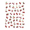 Healvian 12sheets Cherry Leaf Nail Art Stickers Fruit Nail Sticker