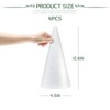 4 Pack Styrofoam Cones for Craft, 12.6x4.5in Craft Foam Tree