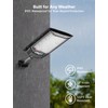 Eontim Solar Street Light, 2 Pack Wide-Angle LED Solar Flood