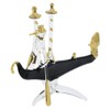 GlassOfVenice Murano Glass Flat Gondola with Gondolier