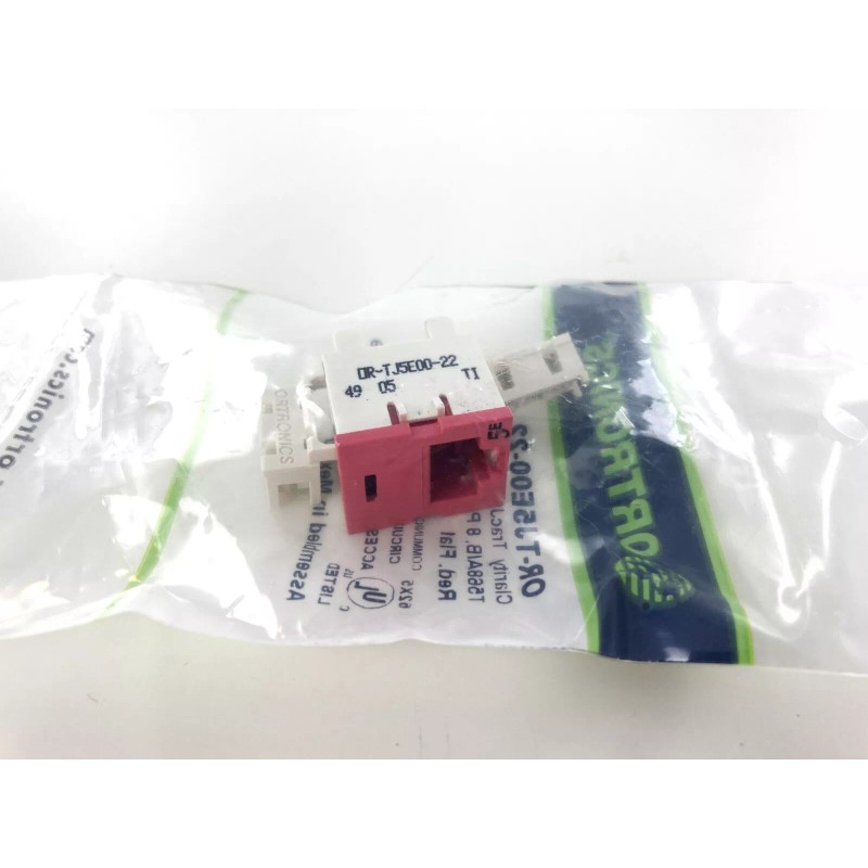 Ortronics OR-TJ5E00-22 Clarity TracJack, Cat5e, 180 Degree, Flush, Red