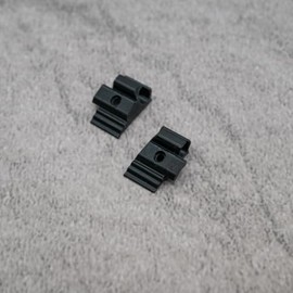ULEIVA Replacement End Caps Set of 2 Black Compatible with Piping Strip Trim End Piece for Caravan Compatible with Tabbert (Black)