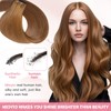 MioYio Invisible Tape in Hair Extensions Human hair 100% Remy