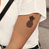 Pineapple Tattoo, Temporalis®, Vegan & Waterproof Tattoo, EU Certified Cosmetics,