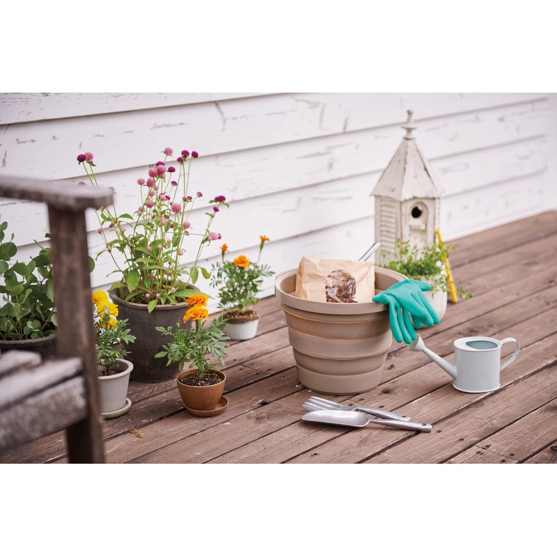 Isetou Soft Bucket 8 Shape, Foldable, Soft Material, 2.8 gal