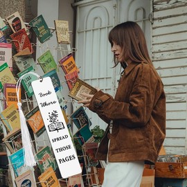 Smutty Book Marks for Reading Women Funny Book Lovers Gifts for Friends Female Birthday Christmas Gifts for Readers Bookworms Engraved Spread Those Pages Bookmark Funny Book Club Gift Ideas