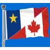 Acadia Canada Friendship Flag,3x5 FT Acadian Canadian Flag,36x60 Inch Large