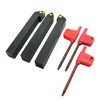 3 Pieces 1/2 Inch CNC Lathe Carbide Lathe Tool Insert