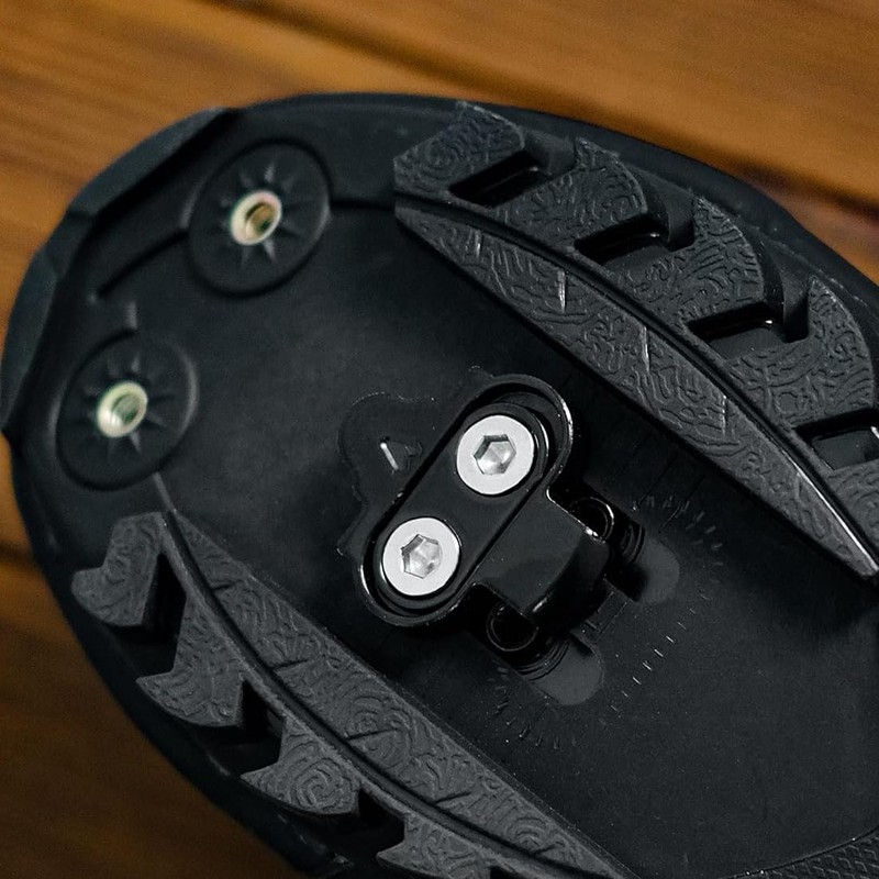EYVRPAU Bike Bicycle Shoe Plate Set, SPD Compatible Bike Pedal