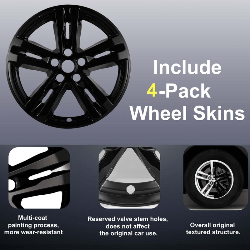 18 inch Wheel Skins compaitble with Ford Explorer 2020-2024; Set