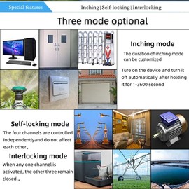 Aswalling Tuya Smart Switch 4G LTE Relay with 433Mhz Smart GSM Switch APP Wireless Control 4G 4CH Remove Controller AC 85-250V