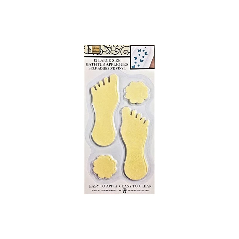 Better Home 12 Foot Shape Bathtub/Shower Appliques Safety Non Slip