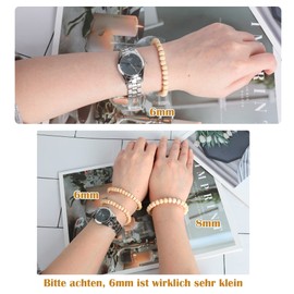 Pack of 1000 x 6 mm Natural Wooden Beads, Untreated Wooden Balls, Round Wooden Beads, Mini Spacer Beads with Hole 2 mm for Crafts, Threading, DIY Jewellery, Bracelet, Necklace, etc.