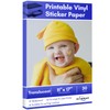 11x17 inch Transparent Printable Vinyl Sticker Paper for Inkjet Printer,