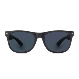 UrbanLens Reader Sunglasses for Man and Women Bifocal for Reading Under the Sun Vintage style glasses (Black Frame/Black Lens, 2.0, x)