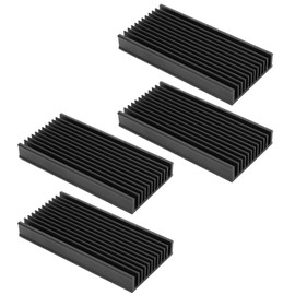 4Pcs Heat Sink Aluminum Small Heat Sink, Heatsink Heatsink Cooler Heatsink Module Cooling Fin for Electronics 50x12.7x100mm/2x0.5x4in