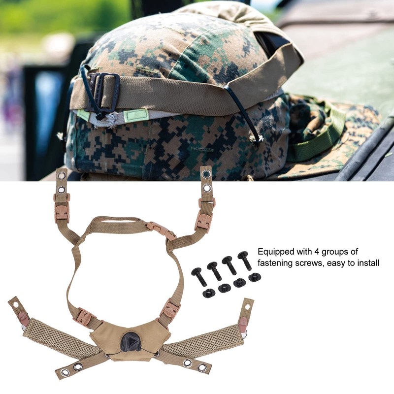 VBESTLIFE Helmet Dial Suspension System, Chin Strap with Adjustable Button,